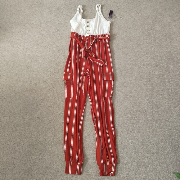 No Boundaries Paperbag Waist Jumpsuit - Picture 3 of 5